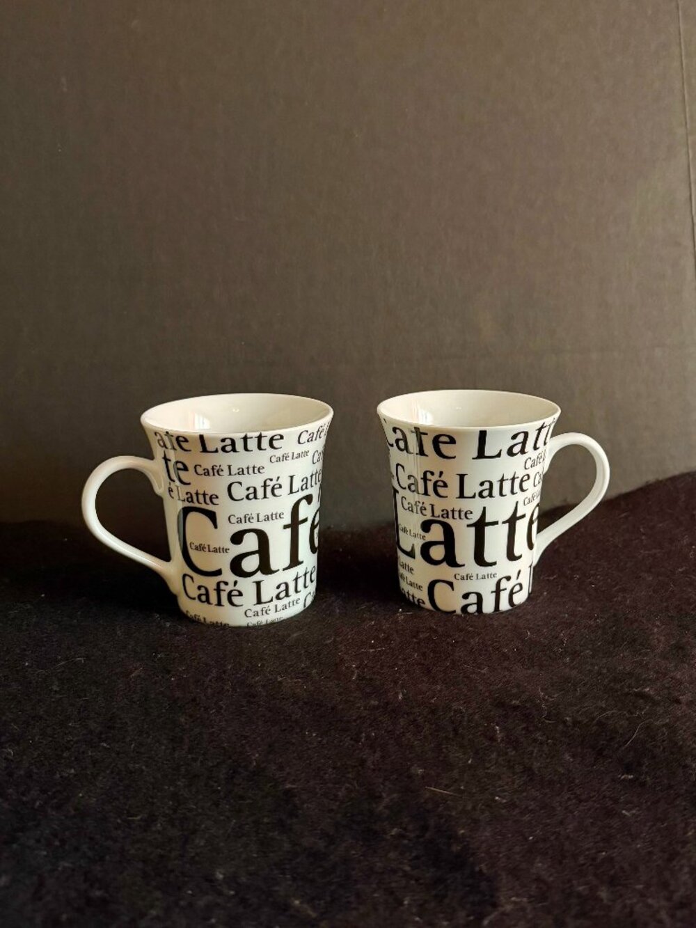 2 - Konitz ‘Café Latte’ Porcelian Mugs/Cups